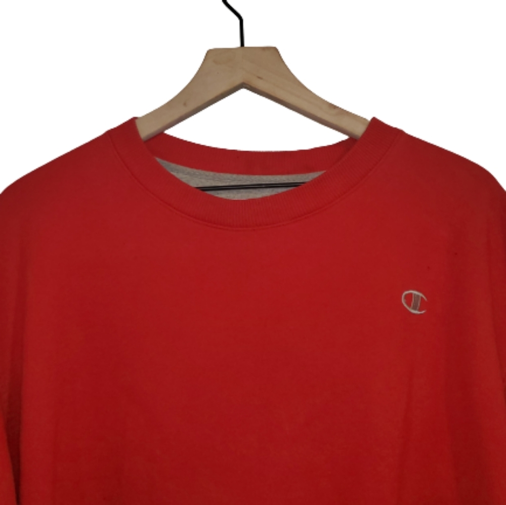 Champion Authentic Crewneck Sweatshirt Red XL - Picture 4 of 6